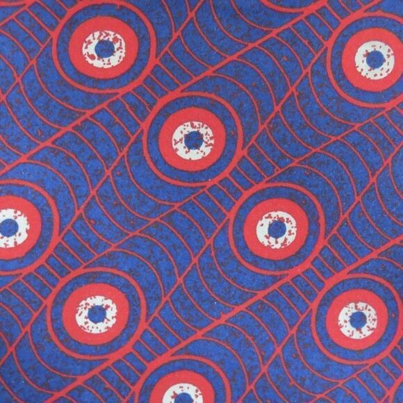 LuLaRoe XS Blue Red Spiderweb Bulls Eye Irma Tunic Shirt Top - Picture 9 of 10